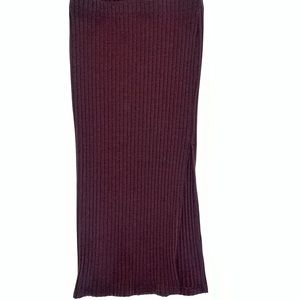 Deep Purple Cotton On Slit Skirt